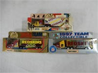 3 NFL TRACTOR TRAILERS 1995, 96, 97 REDSKINS