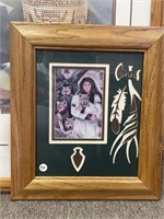 Small print by Maija framed with Native American D
