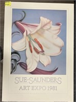 Y - SUE SANDERS ART EXPOSITION PRINT 24X34 (A107)