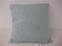 Woven Square Throw Pillow in Blue