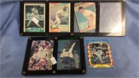 6 baseball cards, 4  of Don Mattingly 2 Andy