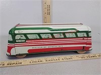 Vintage Wolverine Express Bus Tin Toy