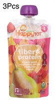 3Pcs Organics Happy Tot Fibre Protein Fruit