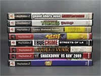 Eight Sony PlayStation2 Video Games
