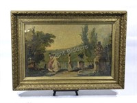 Late 19C Oil on Canvas Victorian Scenery Artwork