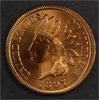 1897 INDIAN CENT BU, RED
