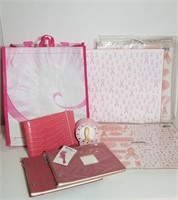 Pink "Breast Cancer Awareness" Scrapbook Craft Lot