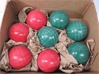 Eight Bocce Balls