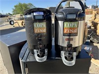 2 coffee warmer/dispensers