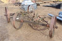 Vintage Wooden Axle Running Gear with 30" Steel