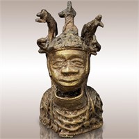An Old African Bronze Wax Cast In The Likeness Of