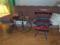 Decorator bicycle & Shaker Type Chair