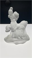 Walt Disney pluto & figuro glass figurine