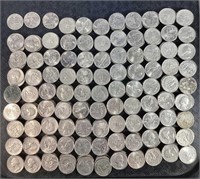 Tray Lot Of U. S. Quarters, $96.75 In Face Value