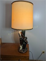 Vintage Ceramic  Western Table Lamp