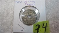 1926 Centimes france