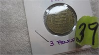1961 Great Britian 3 Pence
