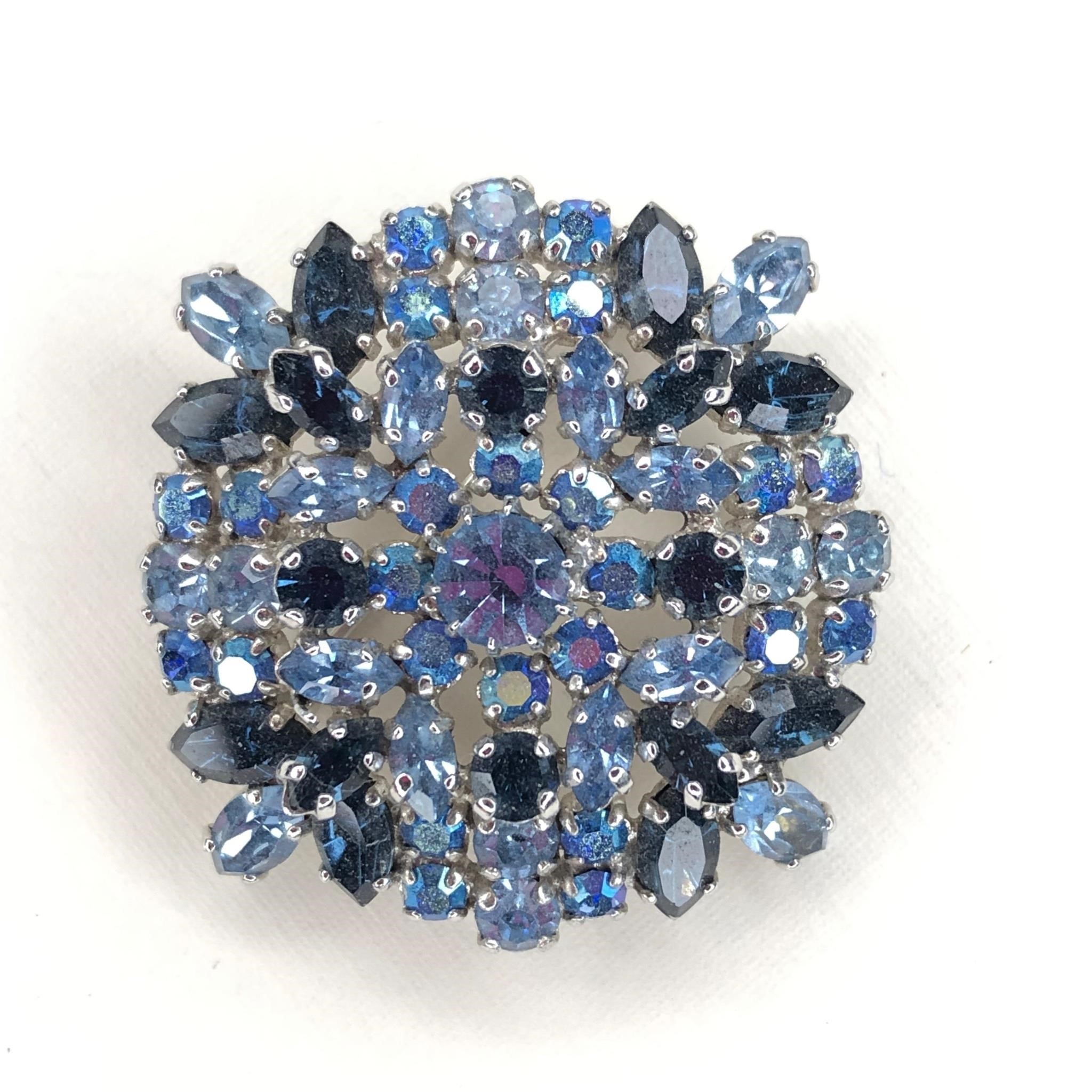 SHERMAN RHINESTONE BROOCH C1940 CANADA