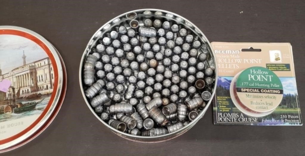 Tin of 50 Cal Slugs & Pack of .177 Hollow Point