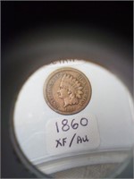 1860 XF/AU Indian head penny