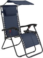 $85  ABCCANOPY Zero Gravity Chair, Navy, Adjustabl