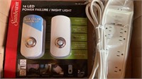 NEW Sunbeam LED Power Failure Nightlight & USB