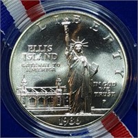 1986 Statue of Liberty Uncirculated Silver Dollar