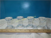 2 Pair - Crystal Candle Stick Holders