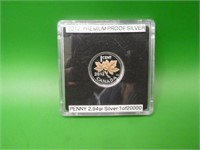 2012 Premium Proof 67, Silver Gold Plated Penny ,