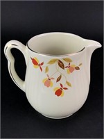 6" Vintage Hall's Pottery Autumn Leaves Pitcher