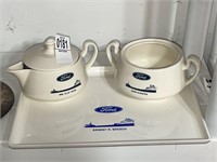 Ford Plastic Serving Tray With Bunting Wear