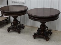 2x$ Pair of round tables made by Universal