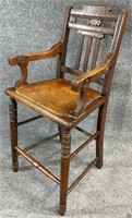 Antique Oak Highchair