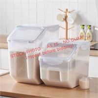2ct 10L/20lbs Rice/Pet Food Containers