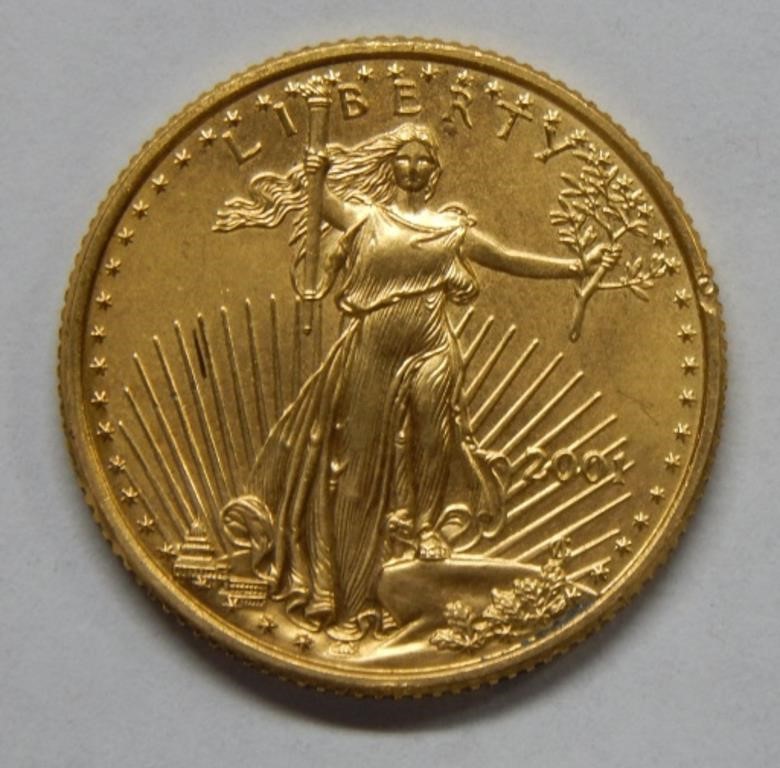 2001 Gold Eagle 1/4 Ounce Gold