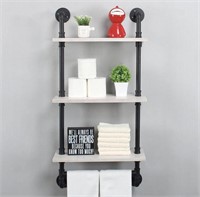 WOMIO
INDUSTRIAL PIPE BATHROOM SHELF 
3 TIERD