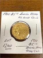 1911 U.S INDIAN HEAD GOLD COIN