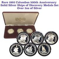 1992 Columbus 500th Anniversary Solid Silver Ships