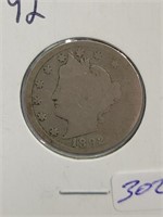 1892 LIBERTY V NICKEL