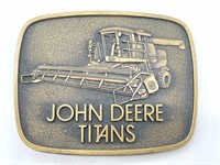 John Deere Titans Belt Buckle 3”