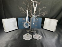 Waterford Crystal "Snowflake" Ornaments