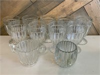 VTG Clear Glass Water Tumblers