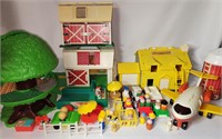 Fisher Price Vintage Airplane Farm Toy Lot