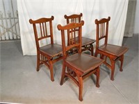 Set of 4 Art Nouveau Side Chairs