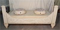 Antique French Cast Iron Daybed