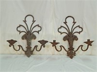 Pair of Iron Candle Sconces