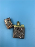 Brass lighter with an eagle, Zippo style