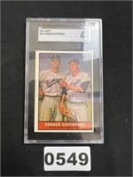 SGC 4 1961 Topps Dodger Southpaws