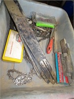 Lot of Misc. Chainsaw Parts & Chains