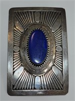 BRUCE MORGAN NA Sterling Silver Lapis Lazuli Recta